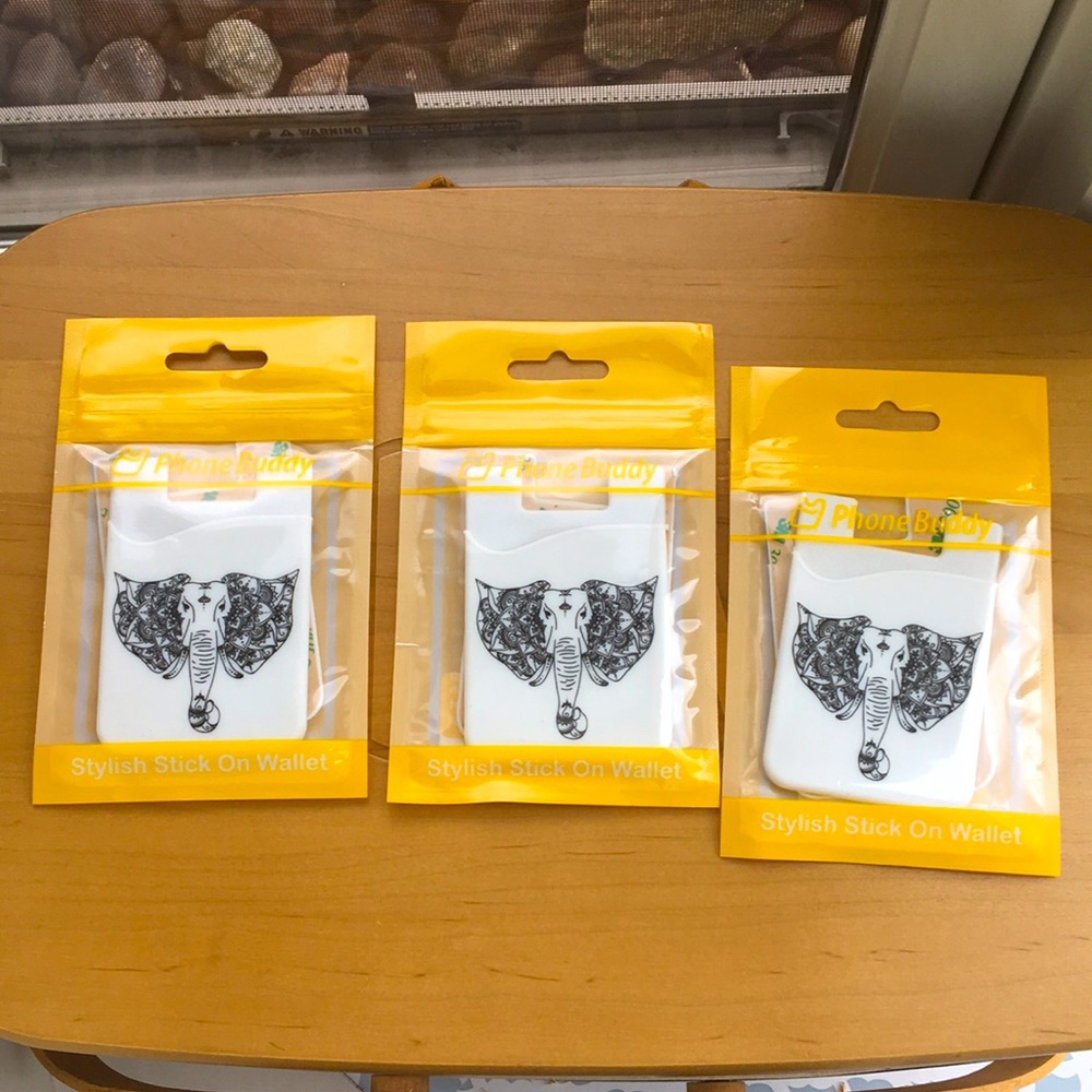 3 pack - Phone Buddy Wallets Elephant and Turtle